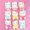 Accesorios de Resina Pegamento Blanco DIY Niños Muñeca de Dibujos Animados Funda de Teléfono Accesorios para el Cabello Diadema Material Hecho a Mano Accesorios para Diadema