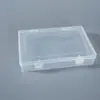 Caixa de Plástico PP Retangular Transparente Caixa de Embalagem para Ferramentas, Peças de Hardware, Papelaria, Caixa Organizadora de Joias, Documentos, Contas