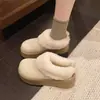 2026 Inverno Vovó Novos Alunos do Ensino Fundamental e Médio Sapatos de Algodão para Neve Femininos Sola Grossa Pés Largos e Gordinhos MM Super Quente Com Pelúcia Birkenstock
