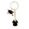 Aleación Aceite Goteando Ropa Académica Sombrero Académico Llavero Colgante Decoración de Bolso Colgante Temporada de Graduación Estudiantil Regalo Conmemorativo