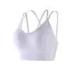 Tirante fino para la espalda, ropa interior deportiva de belleza para mujer, sujetador de una pieza, chaleco de fitness a prueba de impactos, copa fija, sujetador deportivo push up