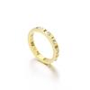 Anillo de acero de titanio y oro rosa de 18 quilates con números romanos y diamantes, estilo europeo y americano, para parejas, con letras huecas, para hombres y mujeres.