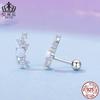 Pendientes Evelle de ópalo irregular de color mágico exquisito, plata de ley 925, chapados en platino, pendientes de moda para mujer, joyería combinable.