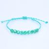 Nueva pulsera tejida de cristal de fábrica en stock transfronteriza cuentas de cristal cúbico pulsera de la amistad hecha a mano
