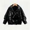 Rantuo Ropa Infantil Chaqueta de Cuero de Doble Cuello Comercio Exterior Amazon TIKTOK AliExpress Holgada Biker Venta Directa Transfronteriza Fabricante