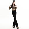 Corpo em Formato de Pera Jeans Flare Emagrecedor Primavera 2025 Garota Quente Estilo Coreano Calças Flare Roupas Femininas da Moda