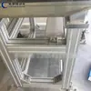 Línea de Ensamblaje de Perfiles de Aluminio Banda Transportadora Pequeña Banda para Logística Express Máquina de Moldeo por Inyección Banda Transportadora Inclinada Giratoria de Grado Alimentario