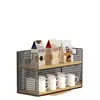 Estante de almacenamiento de escritorio, estante para bocadillos en mesa de comedor, estante para tazas en sala de estar, estante de almacenamiento de tazas multicapa para encimera de cocina para especias