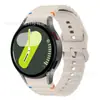 Adequado para Pulseira Samsung Watch7 Pulseira de Silicone Costurada Pulseira de Silicone Oficial Wave para Galaxy Watch7