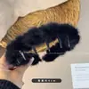 Diadema de Peluche con Estampado de Leopardo para Otoño e Invierno para Mujeres con Dientes, Antideslizante, Diadema de Corona Alta, Diadema Retro Peluda para Lavarse la Cara, Accesorio para el Cabello