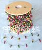 Variedad de luces decorativas pequeñas para la fiesta de Navidad, guirnalda de luces pequeñas con cuentas de plástico plateado, guirnalda de luces de juguete de 5 mm sin electricidad
