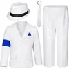 Disfraz de Jackson para niños, atuendo de superestrella de Halloween, disfraz de claqué rock and roll MJ, cosplay