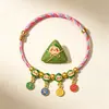 Pulseira de Corda Colorida do Festival do Barco Dragão Corda Vermelha Tecida à Mão Infantil Bebê Pequeno Zongzi Corda de Mão Presente de Lote Festival de Maio