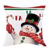Ropa de Hogar Transfronterizo Amazon Nueva Festividad Navideña Funda de Almohada de Lino Funda de Cojín de Sofá