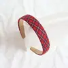 Diadema de cuadros florales vintage procesada, diadema de borde ancho, pasador para salidas de primavera y verano, accesorios para el cabello súper de hada Mori, mujer, Corea del Sur