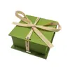 Caja de Regalo para Joyería con Tapa abatible, Personalizable con Impresión de Logo, Caja con Forma de Libro de Aspecto de Alta Gama, Empaque de Regalo con Lazo, Caja Pequeña de Almacenamiento