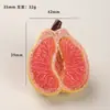 Acessórios de resina DIY de desenho animado, presilhas de cabelo de cola cremosa de toranja extra-grandes tridimensionais, fivelas de sapato, chaveiros, pingentes e acessórios