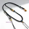 Novo Colar de Estilo Chinês Inspirado em Zen com Fecho Ruyi Tradicional, Corda Trançada, Bússola Oito Tesouros e Pingente de Corda com Conta Dzi em Estilo Nacional