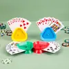 Soporte de Cartas Triangular Perezoso de Cuatro Colores Soporte de Cartas Portátil para Póker Accesorios para Juego de Romper Huevos Hogar Creativo Juego de Descompresión