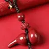Llavero Colgante Calabaza de Cinabrio Calabaza de Cuello Torcido Loto Colgante Llavero Accesorio Fábrica Venta al por Mayor Dropshipping