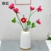 Flor de Loto Artificial de un Tallo con 5 Cabezas para Decoración de Estanques y Peceras, Accesorios Mayoristas de Lotos y Nenúfares, Flores Artificiales