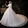Elegante Vestido de Novia Estilo Bosque 2026 Modelo Nuevo para Novias Petite con Cola Larga, Diseño de Ensueño Súper de Hada Cielo Estrellado, Venta al por Mayor desde Fabricante