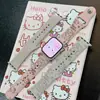 Pijama de Dibujos Animados Kt Adecuado para Apple Watch Iwatch11 Correa Grabada de Dos Tonos Generaciones 1-10 Banda de Muñeca de 41/49mm