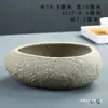 Vaso de Flor de Rocha Vulcânica de Hainan Grama Moeda Grama Moeda Vaso de Flor Hidropônico Pedra de Imitação Bonsai Suporte de Flor de Cerâmica Criativo Sem Furos