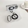 Funda Magnética de Acrílico Transparente para iPhone 18 Duo con Soporte Giratorio Plegable para Apple, Cubierta Protectora