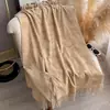 Cachecol Espesso Quente Outono e Inverno Xale Floral Dourado Estilo Europeu Clássico Xale com Franjas Estampado a Quente Lenço de Pescoço Feminino Venda por Atacado