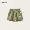 Frete Grátis Roupa Infantil Calça de Verão para Crianças Pequenas e Médias, Calça Casual Lisa Infantil, Shorts com Letras, Calça Cargo Outdoor para Meninos