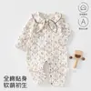 Mameluco de Bebé Puro Algodón Clase A Ropa para Bebé de Un Año Recién Nacido Primavera y Otoño Mameluco Sin Costuras Suave y Amigable con la Piel