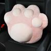 Pelúcia para encosto de cabeça de carro garra de gato fofa travesseiro de pescoço para carro travesseiro elegante confortável macio encosto de cabeça de carro cintura