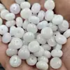 Xinjiang Hotan Jade Blanco Seda Dorada Espaciador de Jade Cuentas de Ábaco Piedra de Jade Cuentas Sueltas Hebilla de Jade Accesorios de Joyería de Jade Cuarzo