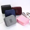 Bolsa Cuadrada para Cosméticos Estilo Coreano, Neceser Portátil, Bolsa de Almacenamiento para Cosméticos de Viaje de Negocios, Bolsa de Almacenamiento Portátil Multifuncional