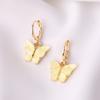 Tendencia de moda coreana aretes de mariposa multicolor set de collar joyería creativa personalizada Mori girl venta al por mayor transfronteriza