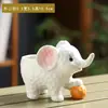 Vaso de suculenta criativo, personalizado, simples, respirável, fofo, em formato de animal de estimação, para mesa, animalzinho branco fofo com furos