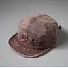 Boné de Baseball Americano Retro com Patch de Letra de Aba Curta para Primavera e Verão, para Homens e Mulheres, Boné de Baseball Casual e Versátil para Casais