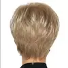 Exportación Transfronteriza Peluca de Fibra Química para Mujeres Europeas y Americanas de Mediana Edad Moda Peluca Esponjosa Natural Cabello Artificial Cabello Corto Peluca Completa para la Cabeza