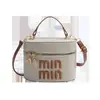 Bolso Cubo de Lino Versátil Personalizado para Mujer, Bolso de Hombro de Lujo Ligero Estilo Nuevo, Bolso Cruzado Cilíndrico de Nicho