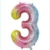 Versão americana corpo fino balão de alumínio digital grande de 40 polegadas balão digital de 42 polegadas decoração de festa de aniversário balão de hélio flutuante vazio
