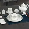 Hotel de estrellas decoración de mesa vajilla juego cuenco de cerámica y palillos plato restaurante restaurante club de alta gama dedicado Loto
