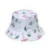 Nuevo Estilo Primavera y Verano 2025 Nuevo Sombrero de Sol Blanco Lindo Estampado de Hongo Sombrero de Pescador Sombrero de Cubeta Estudiantes Mujeres