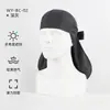 Chapéu com Capuz Respirável para Proteção Solar Verão Malha Estampa Paisley Lenço de Cabeça Unissex Faixa de Cabeça Esportiva Chapéu de Pirata Forro de Capacete