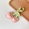 Llavero creativo con forma de cereza, colgante de bolso de cuero, accesorio de adorno, directo de fábrica
