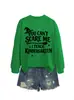 Você não pode me assustar Amazon eBay site independente moletom feminino da moda e único para outono e inverno para comércio exterior