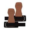 Protectores de Palma de Piel de Vaca para Peso Muerto, Bandas de Resistencia, Guantes de Fitness, Equipo para Dominadas, Correas de Agarre para Muñeca de Entrenamiento, Protectores de Palma Auxiliares