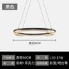 Lámpara de Araña de Anillo Minimalista Italiano Moderno de Alta Gama para Sala de Estar Nuevo Estilo Luz Simple Atmosférica Lujo Ligero Restaurante Luz Principal Lámparas de Anillo