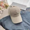 Boné de Baseball Bordado com Letra para Mulheres, Estilo Coreano com Top Macio e Aba Larga, Chapéu de Sol de Alta Qualidade, Chapéu de Sol Simples e Fashion com Proteção Solar