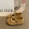 Sapatos Femininos com Salto Embutido, Cobertura Total, Fivela, Moda Outono 2026, Estilo Novo Versátil, Laço Fofo, Bico Redondo, Retrô
